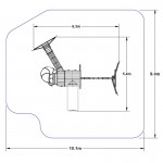 Complex de joaca din cedru Adventure Ridgs Payset KidKraft - Centru cu trei tobogane si 2 nivele - Cedar Summit PlayCentre
